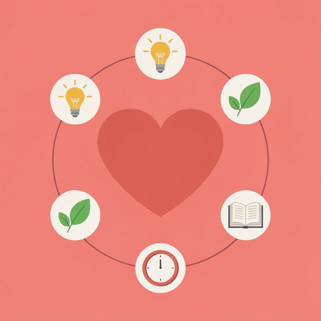 Network diagram showing physical activity, education, and recovery connected to a central holistic wellness experience