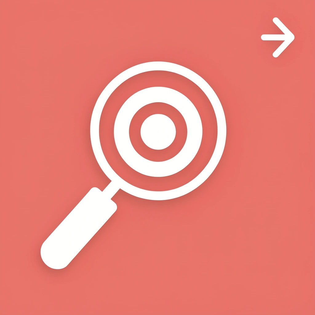 Magnifying glass focusing on clear outcomes as the foundation for wellness activities