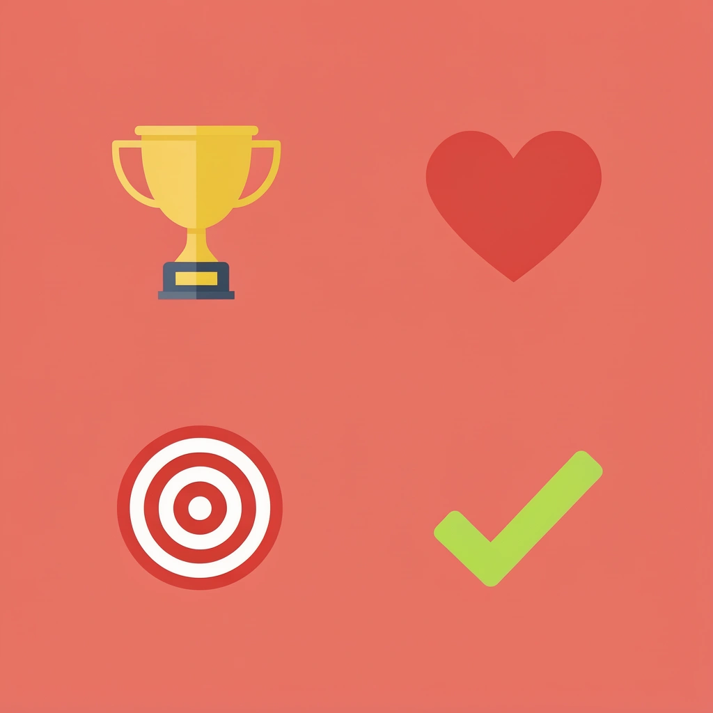 Four-quadrant grid showing full-body conditioning, accessibility for all levels, structured approach, and proven results