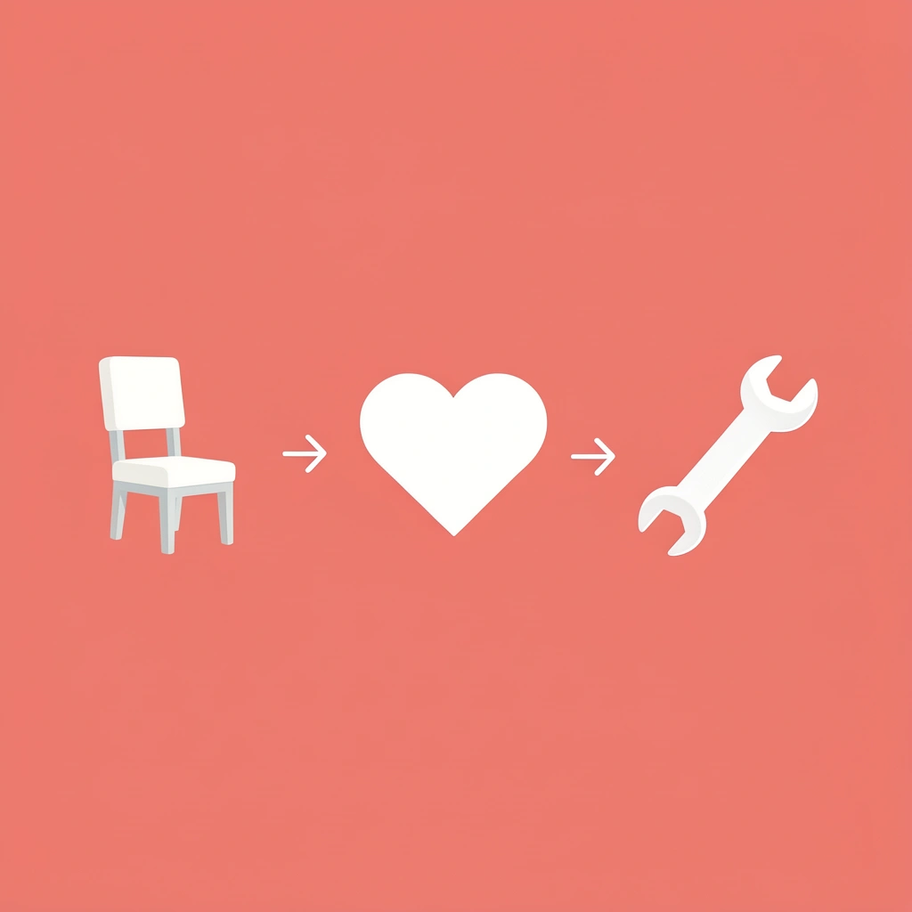 Three-step process showing sitting leading to damage, then corporate wellness intervention -  Wellness Walks for Corporate Events