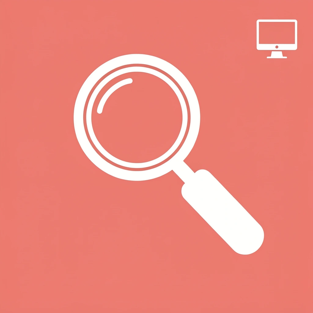 Magnifying glass focusing on desk worker strain patterns and postural issues - Wellness Walks for Corporate Events