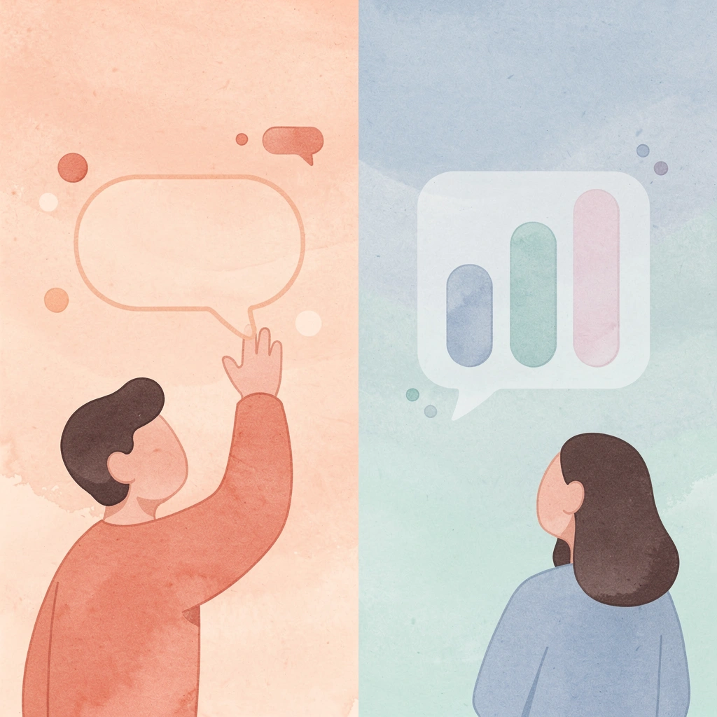 Split scene showing transformation vs plateau outcomes
