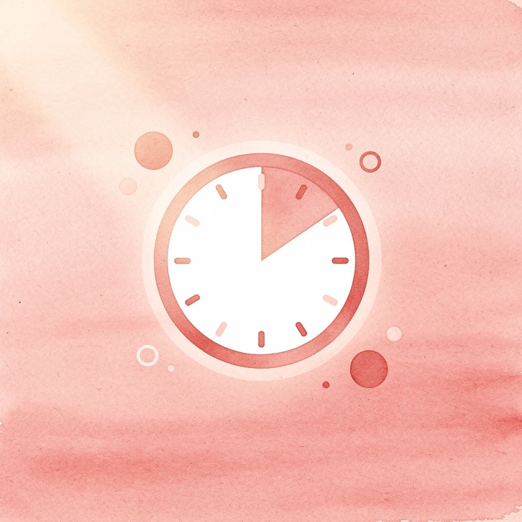 Clock icon representing wedding timeline pressure