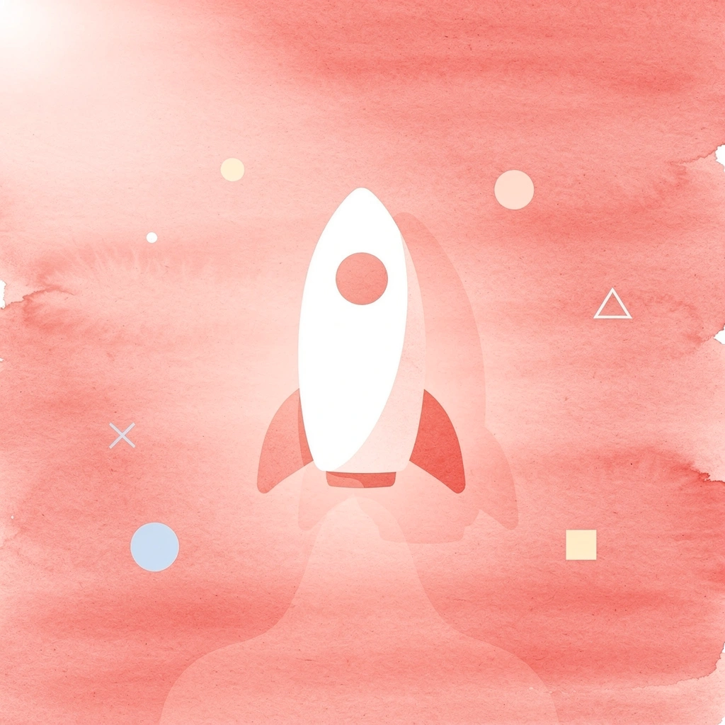 Rocket icon representing taking action and starting transformation