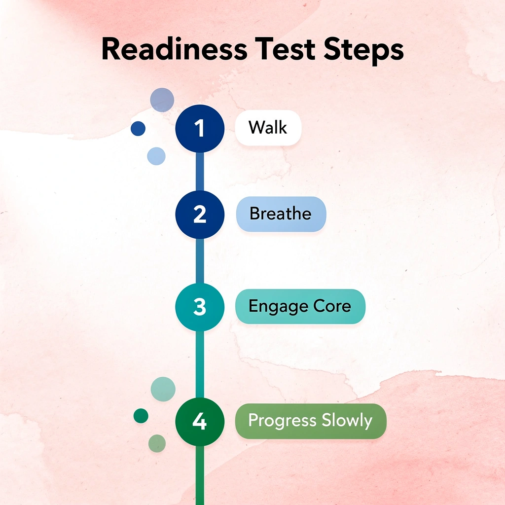 Four-step process for testing exercise readiness