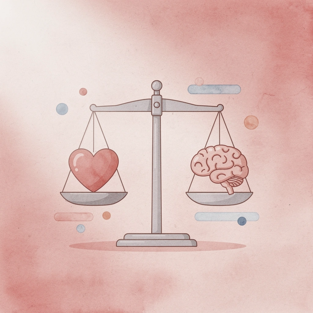 Balance scale weighing workout duration against sustainable energy