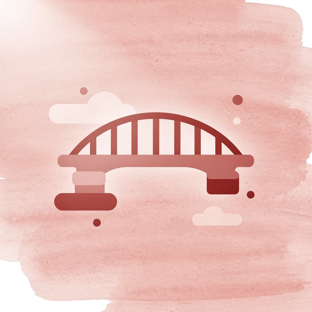 Bridge icon representing the transition from recovery to strength building