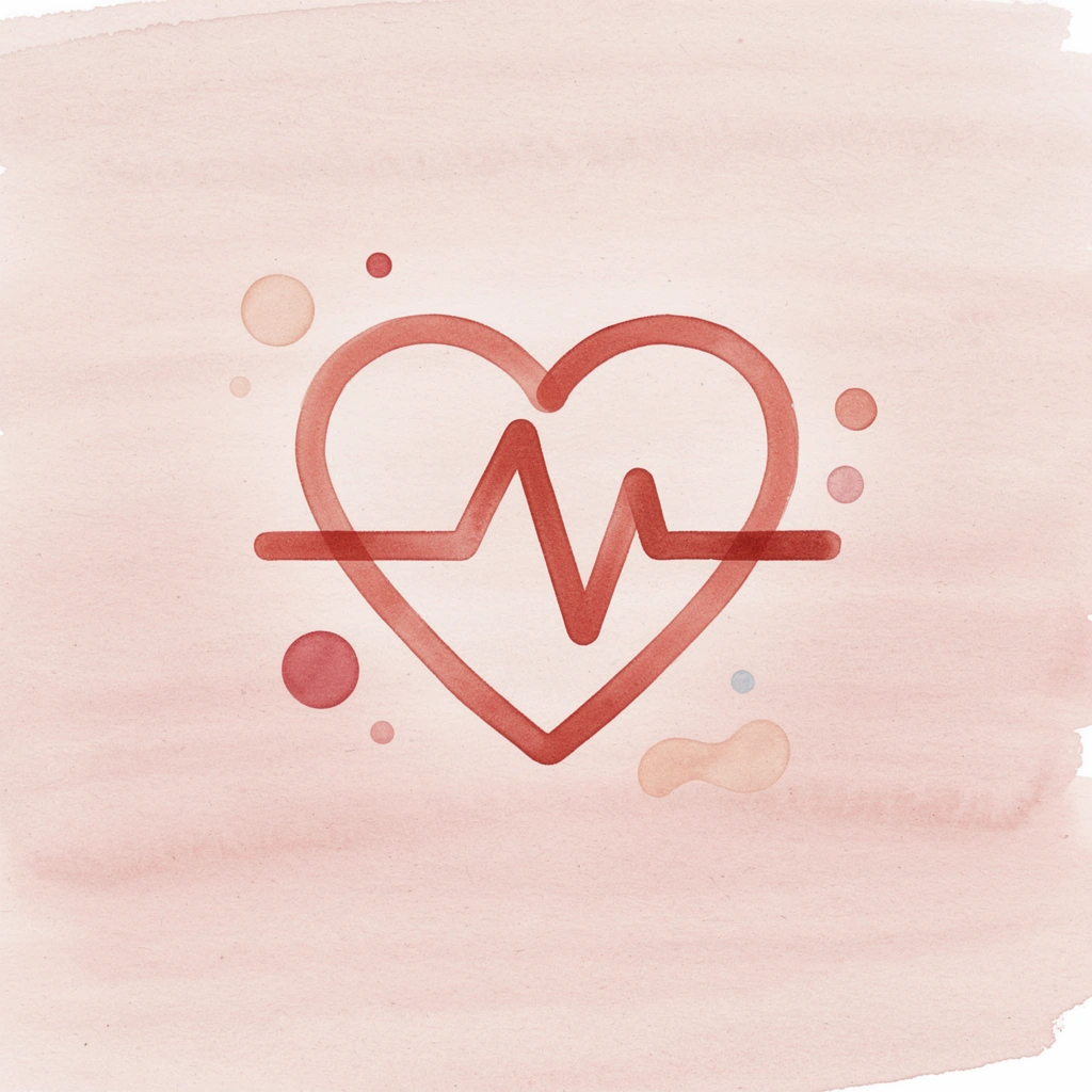 Heartbeat icon representing pelvic floor muscle recovery