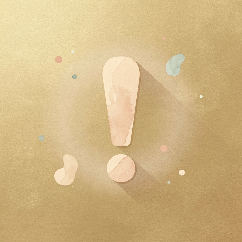  Warning icon representing the unique risks of postpartum ab training