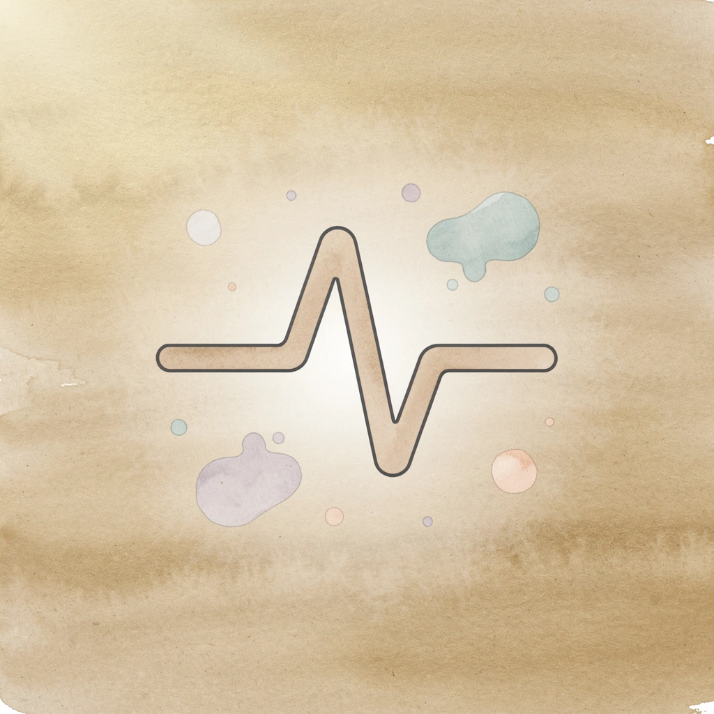 Pulse line icon representing intentional postpartum core training