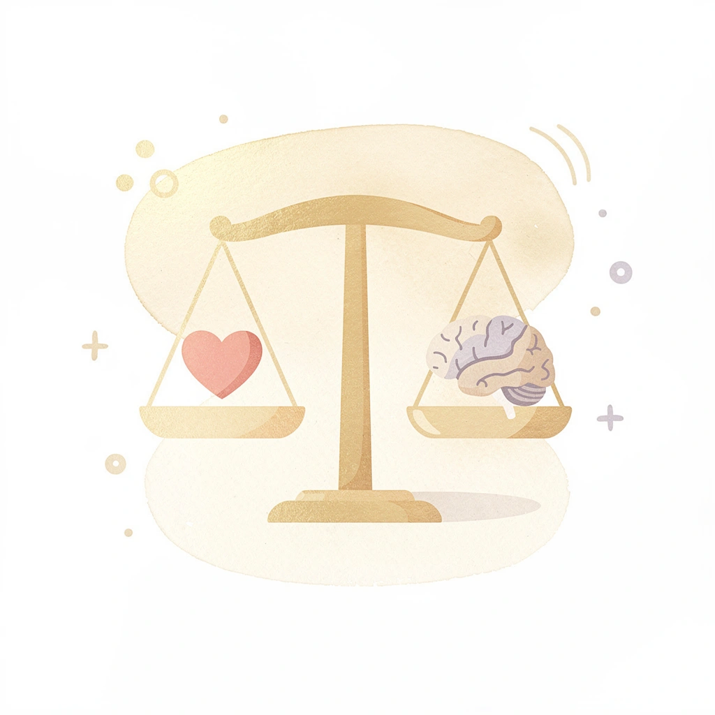 Icon scale comparing marketing labels versus clinical assessment in postpartum fitness apps
