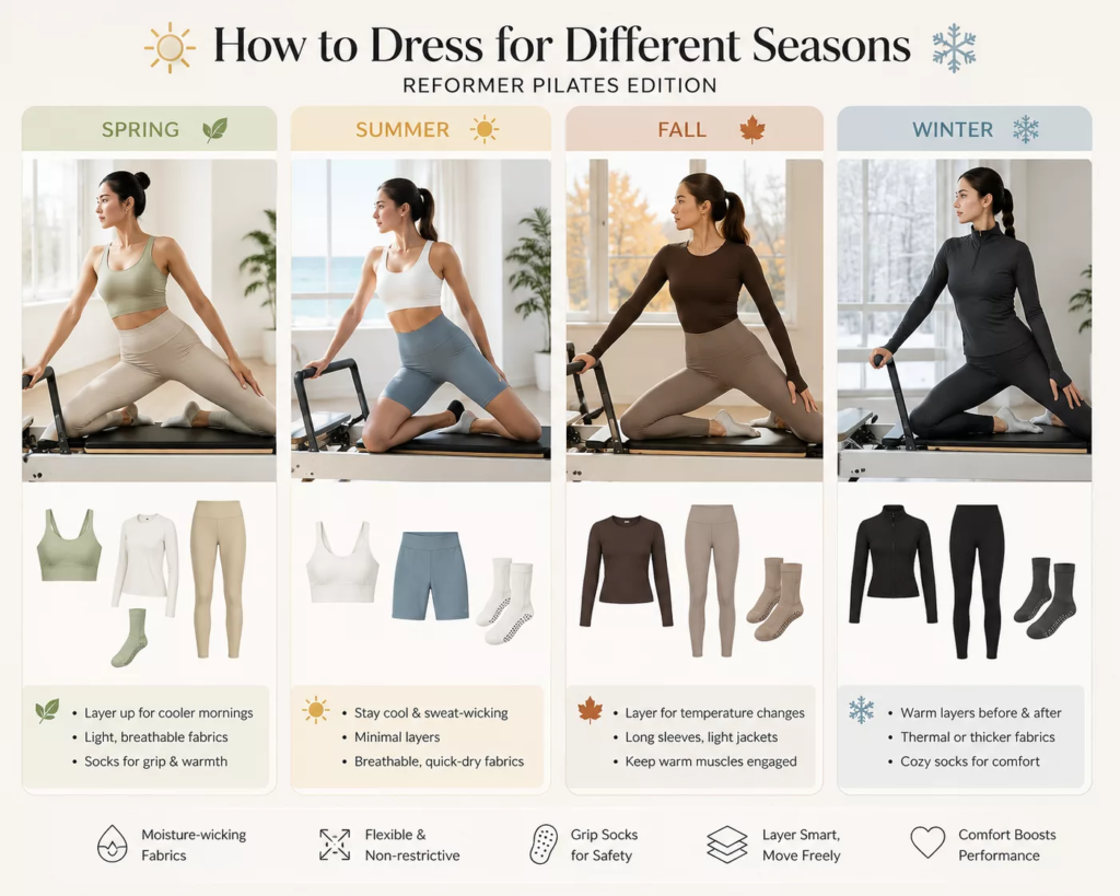 What to Bring to Pilates Reformer Class - high waist compression leggings