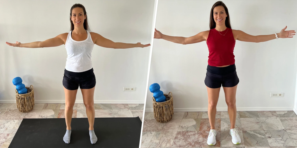  lagree before and after 3 months - arm tone revelation visible