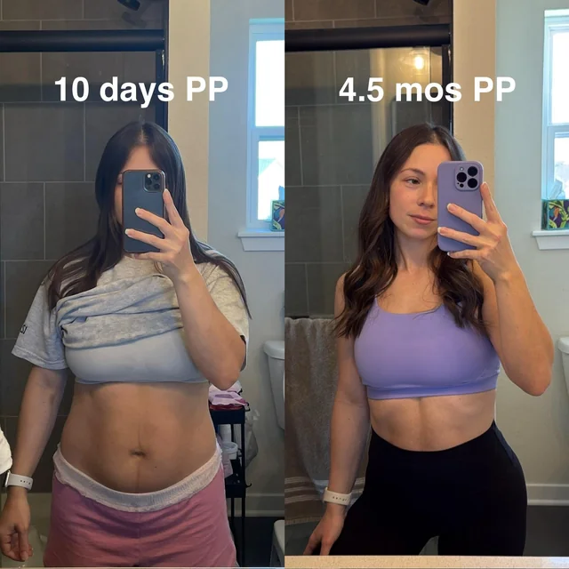 lagree before and after 3 months - post natal returner core