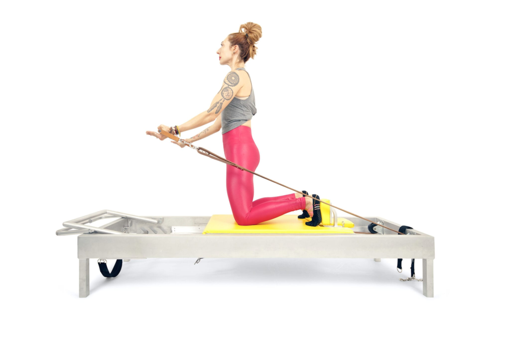 Pilates Reformer Moves Names - horseback kneeling proprioceptive balance