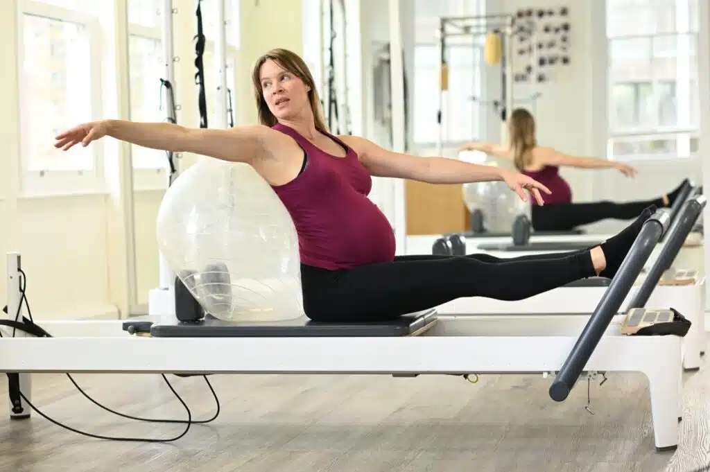 Can You Do Reformer Pilates While Pregnant - supine flat on back