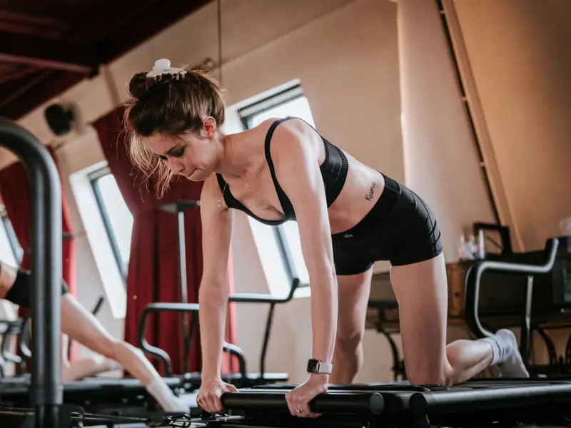 Lagree class on the Megaformer at Blood, Sweat & Tears