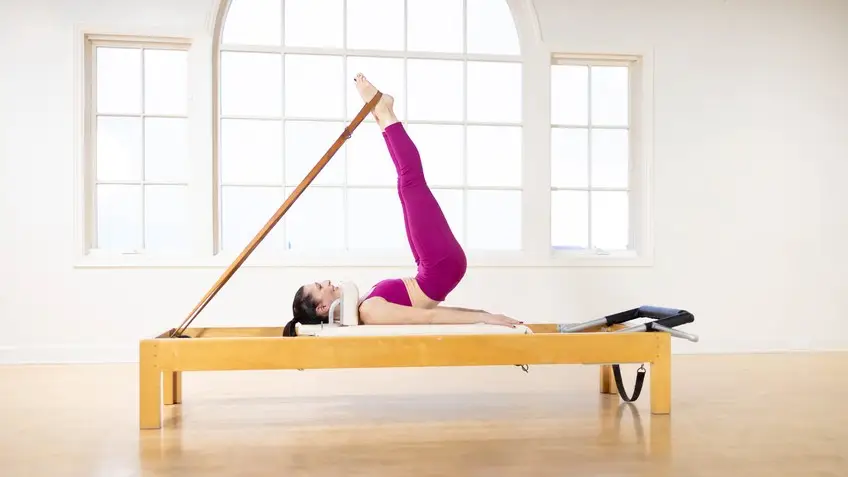 Pilates Reformer Glute Exercises - leg circles straps hip